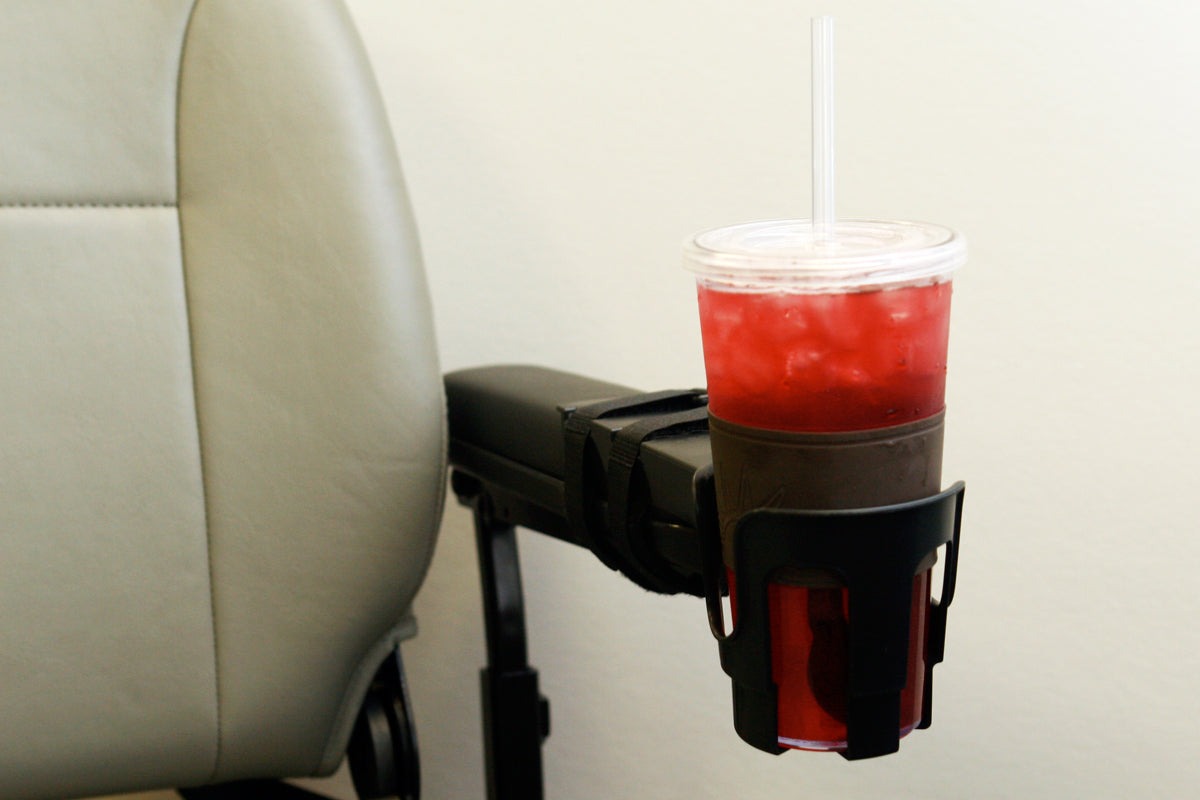 The "Nearly" Universal OH - Wheelchair Cup Holder